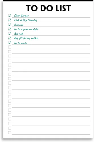Vista 3 de Nokingo Libreta de Tareas - 5.5"x8.2", 50 Hojas, Cuaderno de Tareas con Lista de Verificación y Organización, Desengrapable, Escritura Simple