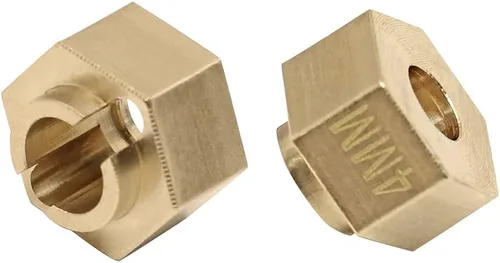 Vista 3 de Juego de adaptadores de extensores de cubo hexagonal de rueda de latón para 1/18 TRX4M piezas de actualización RC Crawler Car