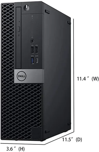 Vista 4 de Dell Computadora de escritorio OptiPlex 7050 SFF, Intel Core i7-7700 3.60GHz, 32GB DDR4 Ram 512GB NVMe M.2 SSD, WiFi y Bluetooth integrados, HDMI