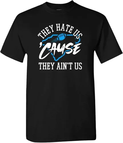 Vista 3 de Xtreme Apparrel They Hate Us 'Cause They Ain't Us Men's T-Shirt for Football Fans Arizona - Camisa negra
