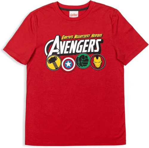Vista 5 de Marvel Paquete de 3 camisetas gráficas de Avengers Captain America Spider-Man, Negro
