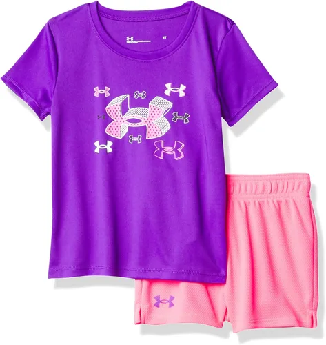 Vista 73 de Under Armour baby-girls Ua Terrazzo Leopard Heart SetShort Set