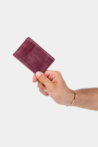 Vista 24 de Grande -3605 Estuches para tarjetas, Borgoña, Minimalista