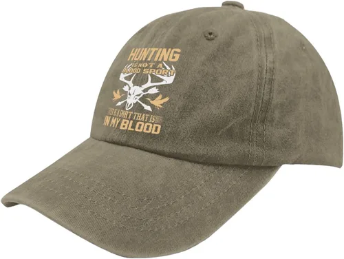 Vista 2 de Gorra de béisbol Hunting is not a Blood Sport it is a Sport That is in My Blood Gorras de béisbol, gorras de béisbol gráficas para mujer