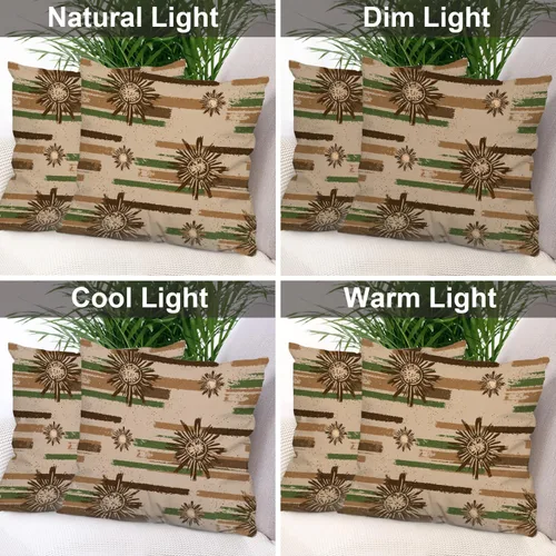 Vista 130 de Batmerry Autumn Pumpkin Templeton Throw Pillow Covers, Green Leaves Paths Forests Decorative Pillow Covers Digital Printing Blended for Couch Sofa
