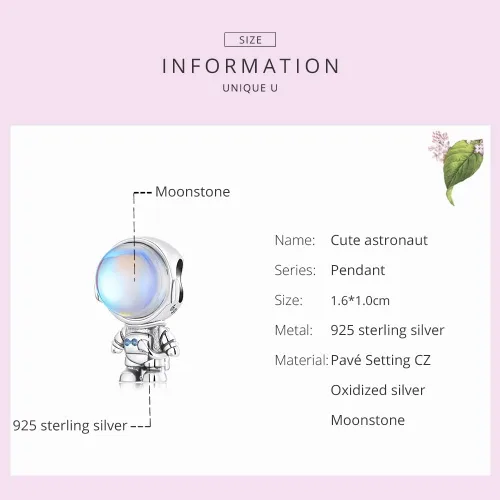 Vista 4 de MOWIMO Abalorios de amor de arco iris con diseño de corazón espacial de astroaní para pulsera de plata de ley 925 con diseño de ojo de la suerte