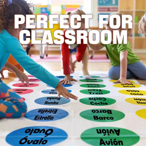 Vista 8 de 1step2dream Spanish Twister Sight Word Learning Game for Kids,Teens Juego de mesa familiar Actividades de aprendizaje preescolar