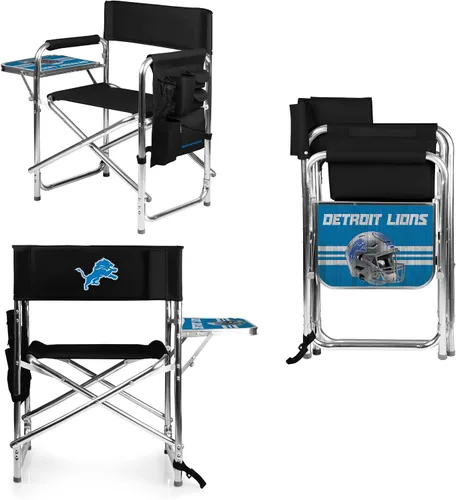 Vista 30 de Picnic TIME NFL Unisex-Adult NFL Sports Chair with Side Table, Beach Chair, Camp Chair for Adults