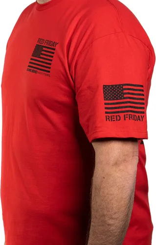 Vista 3 de Bone Head Outfitters Camiseta clásica roja - Remember Everyone Deployed R.E.D. Friday