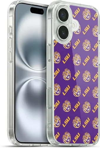 Vista 165 de Head Case Designs Funda de gel suave con licencia oficial de la Universidad Estatal de Louisiana LSU Camou compatible con Apple iPhone 7 Plus/iPhone