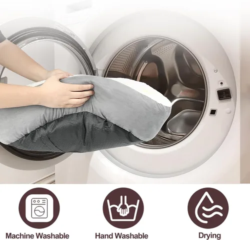Vista 8 de Rypet Cama para gatos con calefacción para interiores, suave y acogedora cama para mascotas con temporizador y temporizador, camas para perros