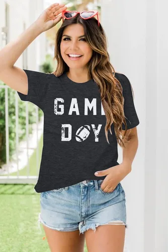 Vista 4 de Camiseta de béisbol para mujer, camisetas de béisbol para mamá, camisetas vintage con estampado de béisbol, camiseta casual con estampado de letras