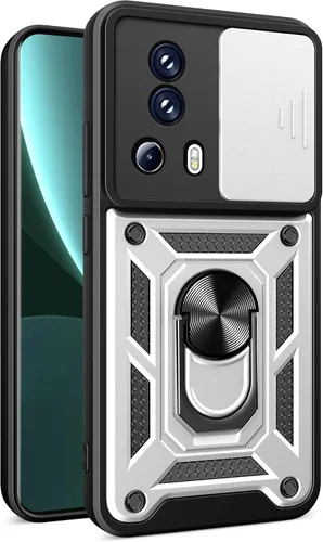 Vista 113 de Compatible con Tecno Pova Neo 2 Bracket Shell, con cubierta deslizante para lente de cámara compatible con Tecno Pova Neo 2 LG6n Case Negro