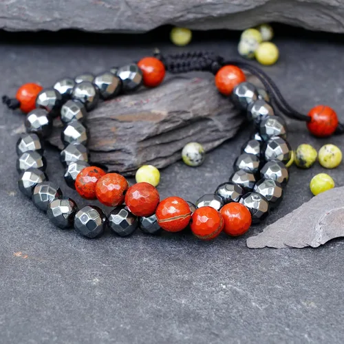 Vista 19 de Pulseras de cristal curativo para mujeres y hombres, espiritual, energía positiva y equilibrio, pulseras de cuentas de cristal natural hechas a mano