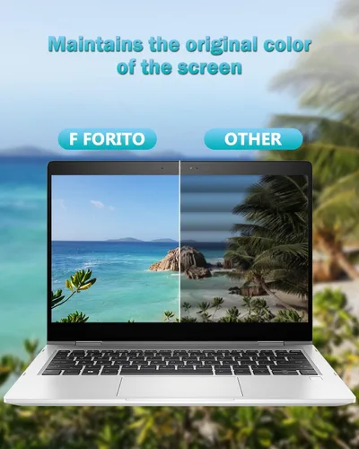 Vista 5 de F FORITO Paquete de 2 protectores de pantalla para laptop de 15.6 pulgadas, protector de pantalla de computadora compatible