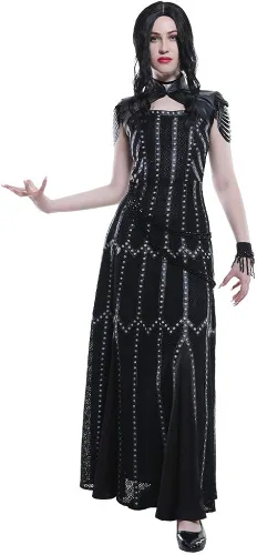 Vista 2 de Miccostumes Yennefer - Disfraz de cosplay medieval estilo retro elegante conjunto de trajes