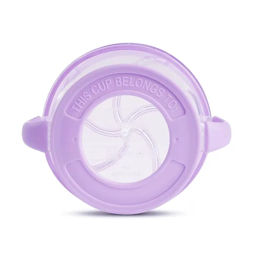 Vista 4 de Munchkin Snack Catcher - Tazas para aperitivos para niños pequeños, sin derrames, paquete de 2, rosa/morado Rosado/Púrpura