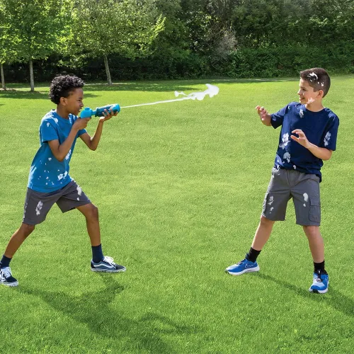 Vista 4 de Fom Mania Quickshot - Pistola de espuma para niños y adultos, paquete de 2 unidades exclusivo de Amazon, pistola de espuma no tóxica para niños
