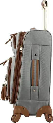 Vista 3 de Steve Madden Colección de equipaje de diseñador Maleta ligera y expandible para hombres y mujeres Bolsa de transporte duradera de 20 pulgadas