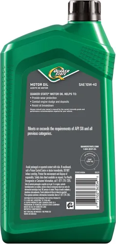 Vista 2 de Quaker State - Aceite de motor, 10W-40, 1 cuarto de galón (paquete de 6)