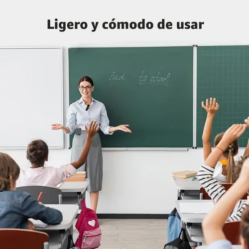 Vista 3 de ZOWEETEK Amplificador de voz inalámbrico con micrófonos de mano y Lavalier para profesor Megáfono portátil, altavoz Bluetooth, recargable