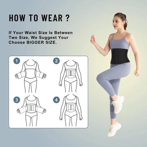 Vista 7 de LUXURY-VITA Entrenador de cintura corto de torso para mujer con grasa del vientre inferior, faja de entrenamiento colombianas