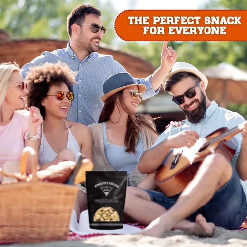 Vista 6 de Presto Sales In Shell Pistachios Chili Lemon 16 onzas, pistachos tostados de primera calidad, saludables, naturales, veganos, sin OMG, resellables