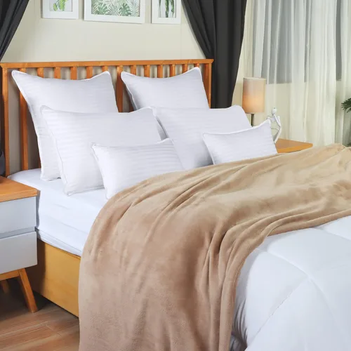 Vista 5 de Utopia Bedding - Almohadas de cama para dormir de tamaño estándar (blanco), juego de 2, calidad de hotel refrescante, para dormir de espalda, boca