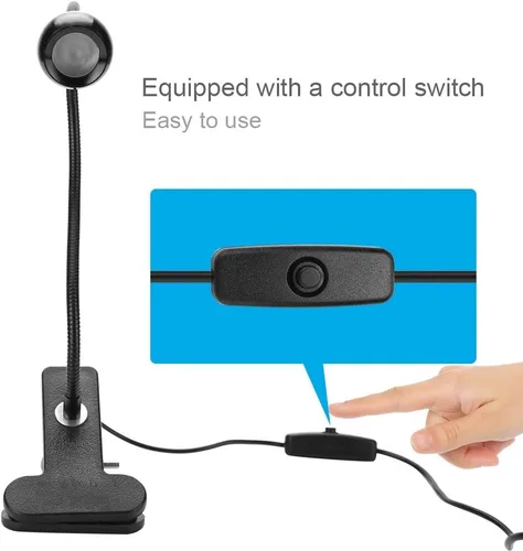Vista 4 de Zopsc Lámpara de curado de pegamento LED USB 3W para teléfono, abrazadera portátil flexible de 360 °, longitud de onda 395, Plug and Play