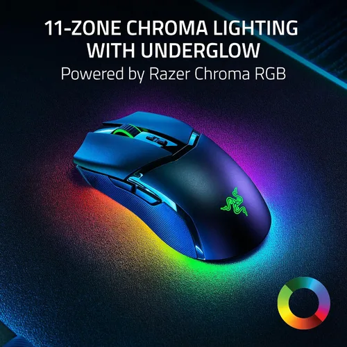 Vista 5 de Razer Cobra Pro - Mouse inalámbrico para juegos 10 controles personalizables - Iluminación Chroma RGB - Sensor óptico de 30 K - Interruptores Gen-3