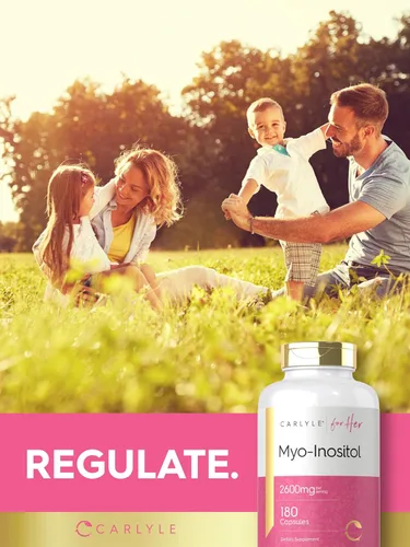 Vista 7 de Carlyle Myo-Inositol Suplemento para mujer 2600 mg 180 cápsulas Soporte extra fuerte para ella Sin OMG, sin gluten