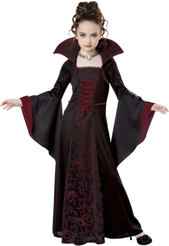 Vista 2 de California Costumes, Vampiro real, Niño X-Small Negro/Rojo