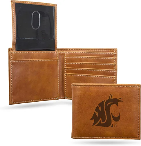 Vista 95 de NCAA Rico Industries Cartera Billetera con Grabado Láser Cartera Billetera con Grabado Láser - Diseño Delgado - Gran Regalo
