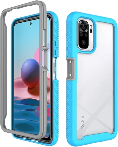 Vista 9 de Funda de parachoques para Xiaomi Redmi Note 10S, protección de doble capa para Xiaomi Redmi Note 10S, parachoques delantero de PC + contraportada