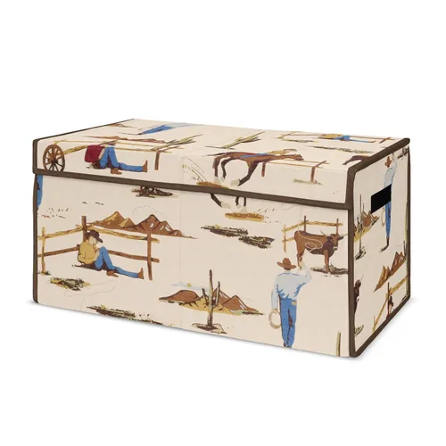 Vista 11 de Sweet Jojo Designs Woodland Bear Racoon - Caja de almacenamiento pequeña de tela para niños o niñas, para guardería o habitación de niños