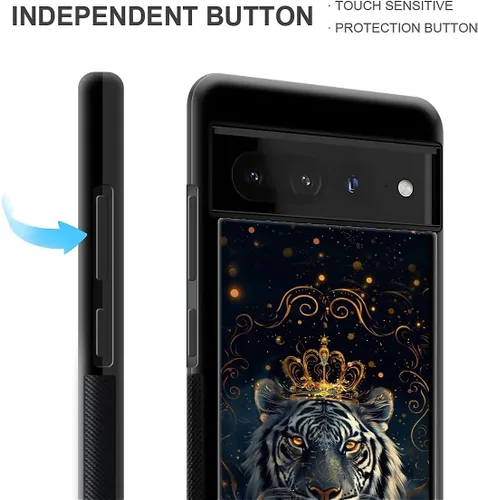 Vista 740 de Compatible con Google Pixel 4A 5G Mobile Case Creative Acrylic Panel trasero Silicona Protección Grip especialmente diseñado para Google Pixel 4A 5G