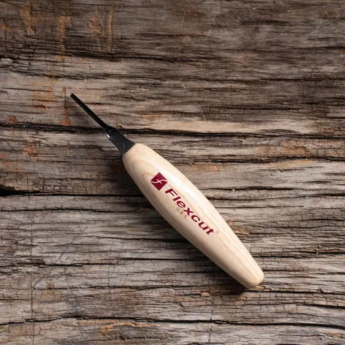 Vista 3 de FLEXCUT U-Gouge, cuchilla afilada micro del corte del alto carbono de la maquinilla de afeitar