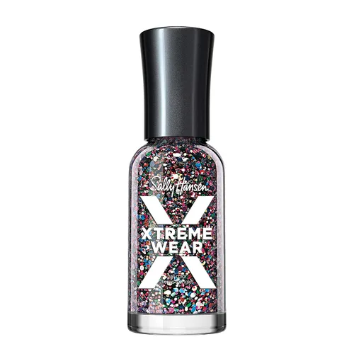 Vista 45 de Sally Hansen Xtreme Wear Esmalte de uñas sin rayas, acabado brillante, duradero, resistente a las astillas, transparente, color de uñas plateado 130