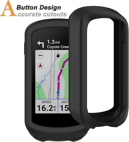 Vista 4 de Miimall Compatible con Garmin Explore 2 Funda, Anti-Drop Funda de Silicona Suave para Garmin Edge Explore 2 (negro)
