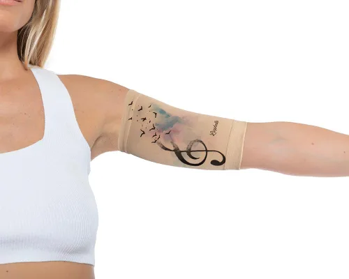 Vista 13 de Coverpicc - Funda para la parte superior del brazo para línea Picc, funda de brazo de microfibra suave, ideal para línea Picc, sensor de glucosa