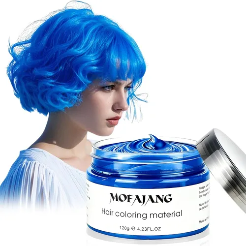 Vista 15 de Asocrew Cera temporal negra para el cabello, 4.23 onzas, no pegajosa, de secado rápido, lavable, para peinar, regalos para niños, adolescentes Negro