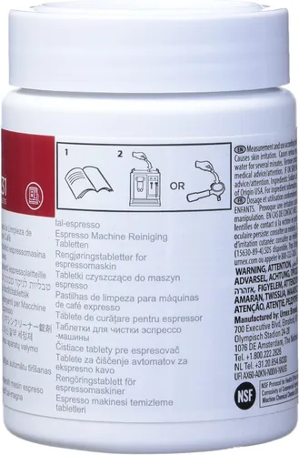 Vista 2 de Urnex Cafiza - Pastillas limpiadoras profesionales para máquinas de expreso, 100