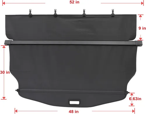 Vista 5 de Cubierta de carga para maletero para 2010-2017 para Chevrolet Equinox 2.4L retráctil cubierta de carga trasera impermeable