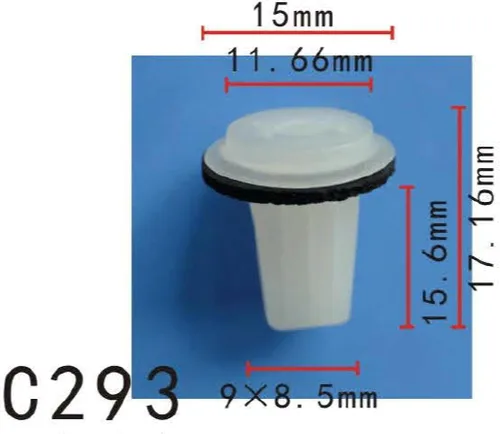 Vista 28 de Autobahn88 - Clip de remache tipo push-in para parachoques, compatible con Renault (OEM: 054000001R) (Paquete de 20)