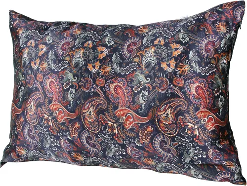 Vista 14 de MANSPHIL Paquete de 2 fundas de almohada de seda Queen con patrón de estrellas negras, seda de grado 6A 22 momme 100% seda de morera real, funda