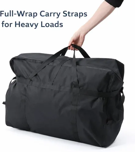 Vista 5 de Maletines de 50 libras para viajar a Cuba, bolso de viaje de 62 pulgadas plegable para viajes en avión y equipaje facturado, maletín de lona grande