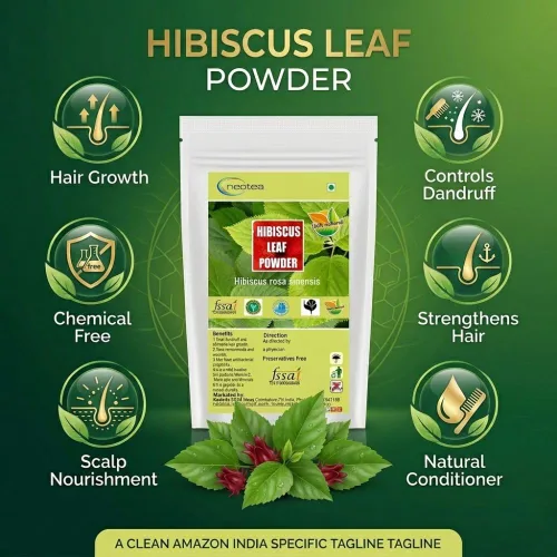 Vista 3 de neotea hibisco hoja en polvo, 300g