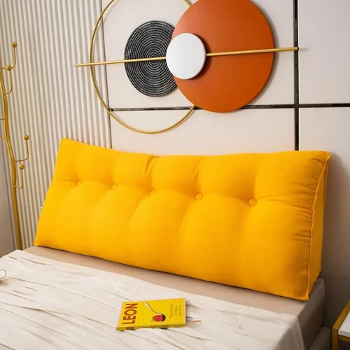 Vista 11 de Almohada de cabecera de cuña para reposo en cama, almohada de lectura, almohadas triangulares, almohadas de cuña para cabecero triangular, relleno