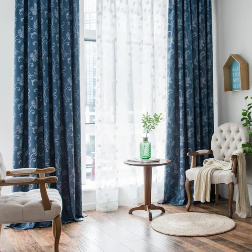 Vista 14 de VOGOL - Cortinas de 2 paneles con ramas bordadas de lino sintético con ojales, cortinas para dormitorio/sala de estar, paneles de tratamiento