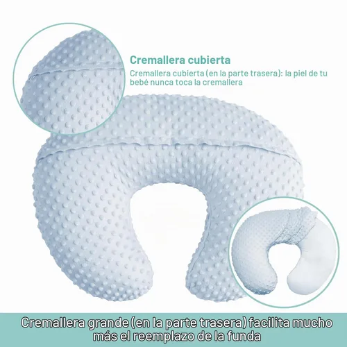 Vista 3 de OWLOWLA Funda de almohada para lactancia materna, se adapta a la almohada